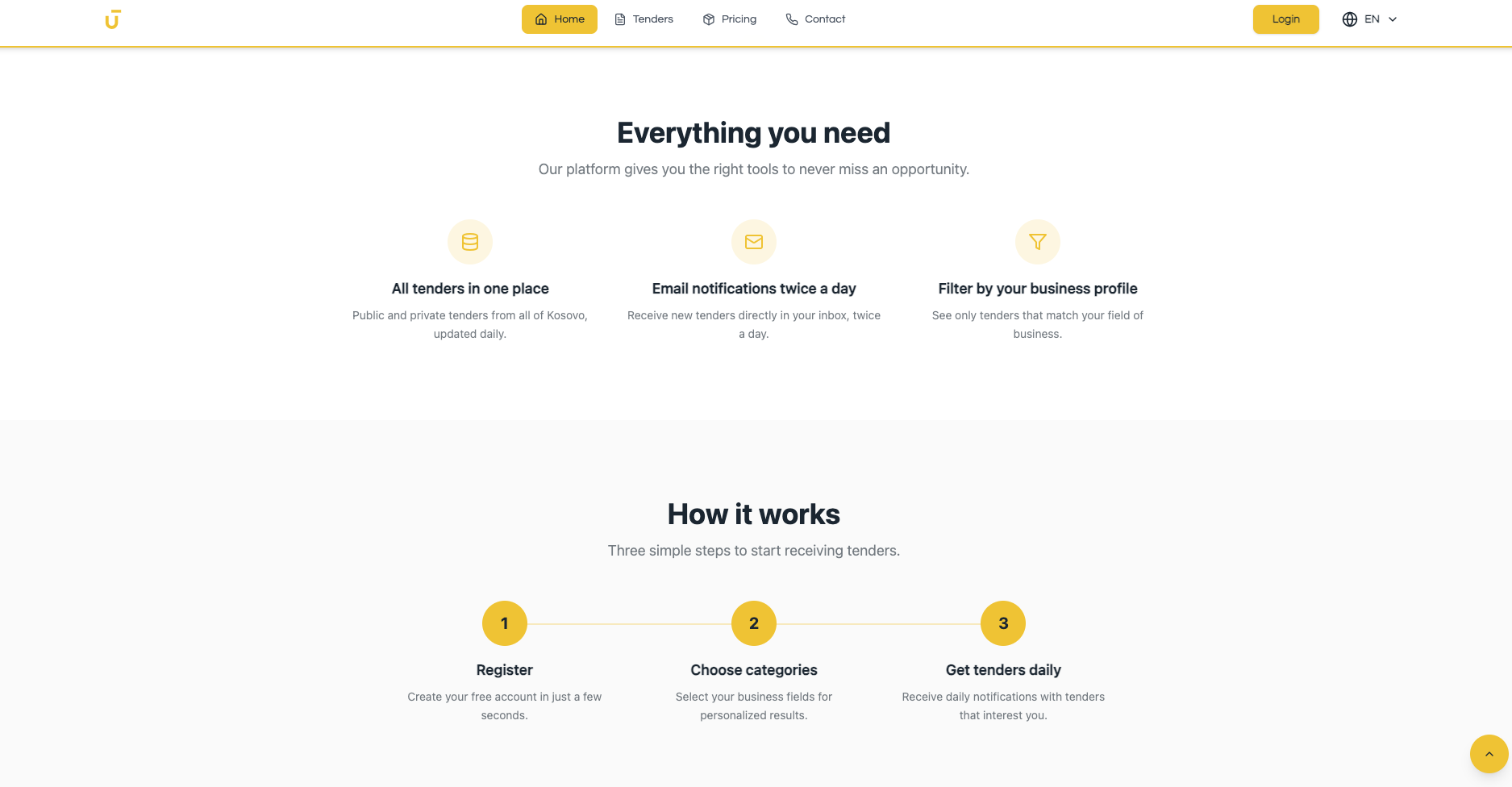 UTender: Simplifying Public Procurement with a Smarter Tender Platform